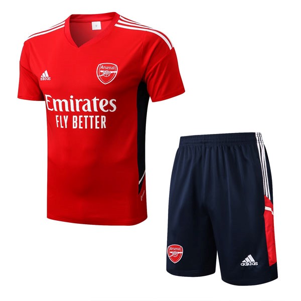 Camiseta Entrenamiento Arsenal Conjunto Completo 2022 2023 Rojo